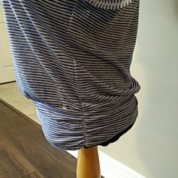 Apt 9 blue and white striped top w banded bottom S - Picture 2 of 4